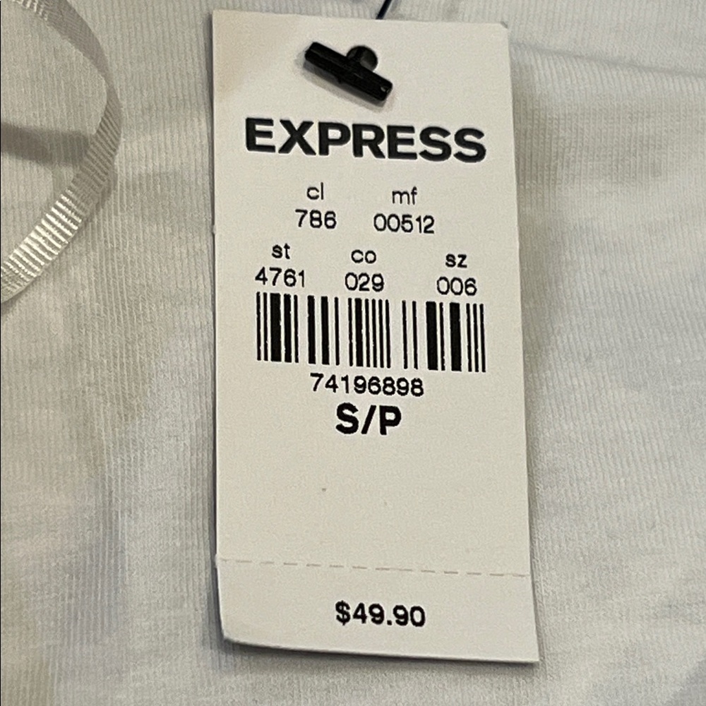 Express Paisley Asymmetrical Handkerchief Paisley Strapless Dress Size Small - Picture 9 of 14